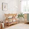 Comfy Cubs Baby Changing Table - Sturdy Wood Construction, Easy to Assemble with Two Open Shelves - 2 of 4