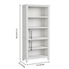 GustoWave 71" Tall Bookcase w/Adjustable Shelves 31.5in Width Wooden Bookshelf 5 Tier Farmhouse Bookshelves Vintage Bookcase - 2 of 4