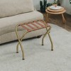 Luggage Rack, Suitcase Stands, Luggage Stand, Foldable Steel Frame,Holds up to 110 lb, 27 x 14.8 x 22.6 inches - 2 of 4