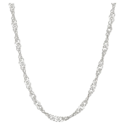 Tiara Gold Over Silver 24 Figaro Chain Necklace : Target