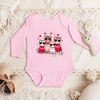 The Juniper Shop Valentine Kittens Baby Long Sleeve Bodysuit - 2 of 3