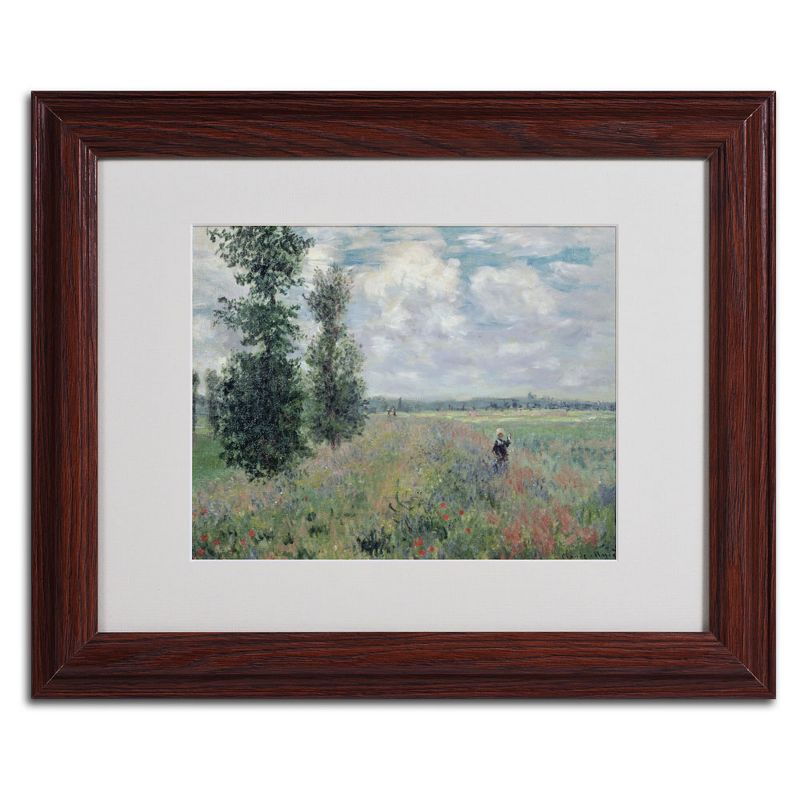 Trademark Fine Art -Claude Monet 'The Poppy Field' Matted Framed Art, 3 of 4