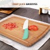 Extra Large Bamboo Cutting Board 30x20 Inch Reversible Butcher Block with Deep Juice Groove for Meat Vegetables BBQ - 3 of 4