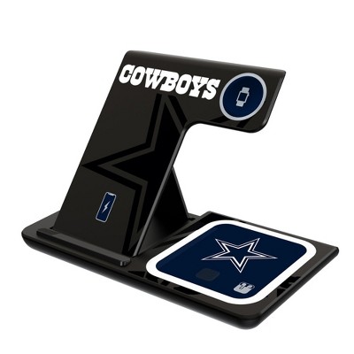 Keyscaper Dallas Cowboys Monocolor Tilt 15-Watt 3 in 1 Charging Station