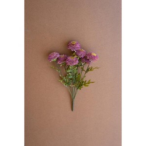 Bundle of Seven Artificial Dahlias 18"H – Purple (6 X Set of 7) by Kalalou - 1 of 4