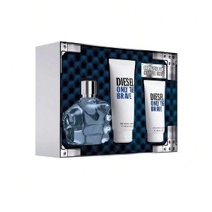 Diesel Men Only The Brave 3 Pcs Set 4.2 Oz Edt Spr+3.4 Oz S.Gel+1.7 Oz S.Gel [Hard Box] - 1 of 1