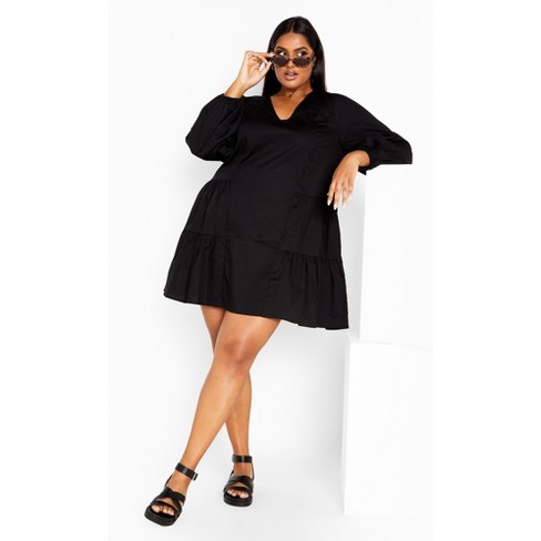 CITY CHIC | Women's Plus Size Katalina Floral Maxi Dress - black - 16W