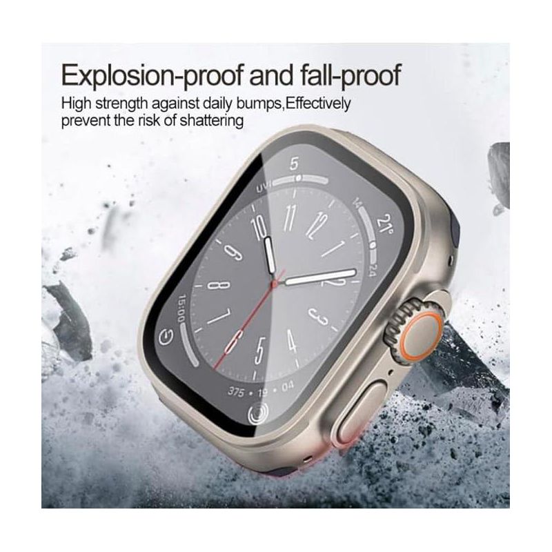 Worryfree Gadgets New Bumper Case With Screen Protector For Apple Watch - Silver, 2 of 8