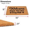 BirdRock Home Dog Hair Coir Front Door & Entry Doormat - 18" x 30" - 4 of 4