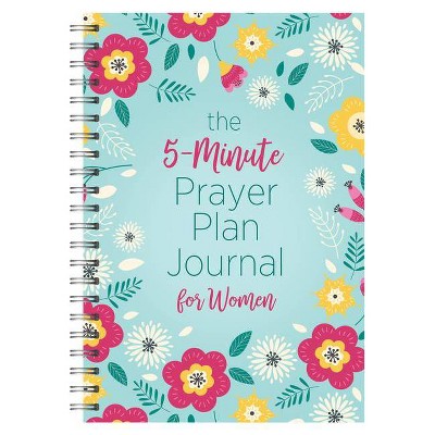 The 5-Minute Prayer Plan Journal for Women - by  Compiled by Barbour Staff (Spiral Bound)