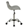GlasFlength Task and Office Chairs Armless Office Chair Ergonomic Rolling Computer Desk Chair Work Chair for Office, Gray, 18.5"*18.5"*25.5" - 4 of 4