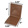 Extra Large Post Mounting Bracket Flange, Great For Bird House & Bird Feeders - 4" x 3.25" on each side of flange - 4 of 4