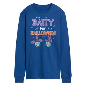 Men's - Dr. Seuss - Batty For Halloween Thing 1 and Thing 2 Long Sleeve Graphic T-Shirt - 1 of 4