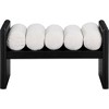 Meridian Furniture,Waverly Boucle Fabric Bench - 3 of 4