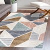 Aileen Geometric Scandi Colorblock Carved Area Rug - JONATHAN Y - 4 of 4