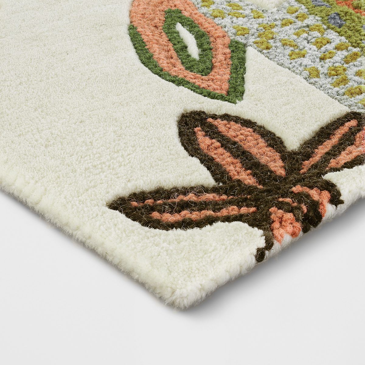Floral Wool Tufted Area Rug Pink/White - Threshold™ - thumbnail 2