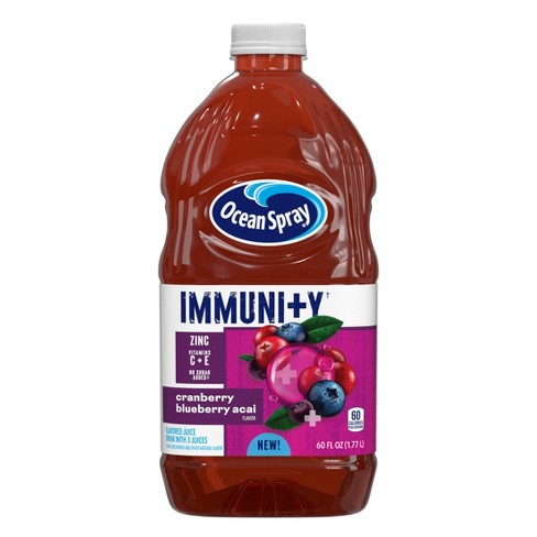 Ocean Spray Immunity Cranberry Blueberry Acai Juice Drink 60 Fl