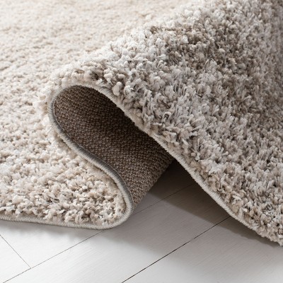 Linen Rectangular Washable Shag Rug, 79" x 11"