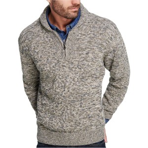 Weatherproof Mens Quarter Zip Shawl Sweater - 1 of 1