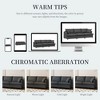 94" Chenille Wide Seat Upholstered 3-Seat Sofa with Throw Pillows - 4 of 4
