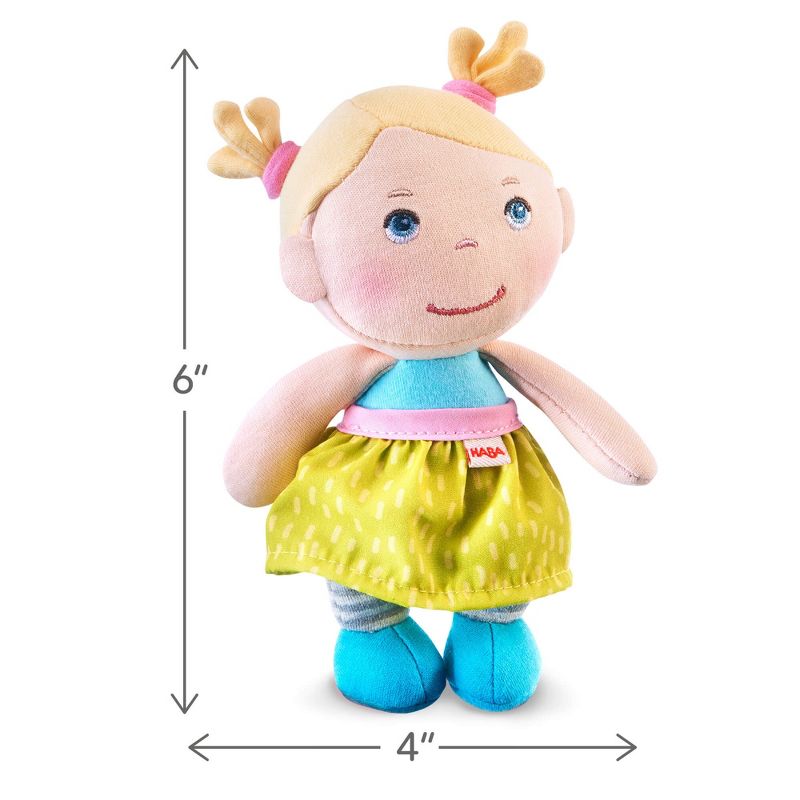 HABA Mini Soft Doll Talisa - Tiny 6" First Baby Doll from Birth and Up, 3 of 8
