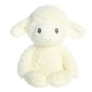 ebba Large Leah Lamb Huggy Collection Adorable Baby Stuffed Animal White 13" - 1 of 4