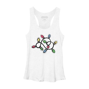 Women's Design By Humans Christmas Lights By emcgaughey Racerback Tank Top - 1 of 3