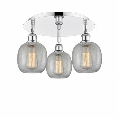 Belfast - 3 Light Flush Mount In Industrial Style-9.5 Inches Tall and 17.75 Inches Wide