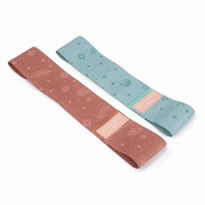 Blogilates Booty Resistance Bands 2pk - Peach Orange/Blue_3