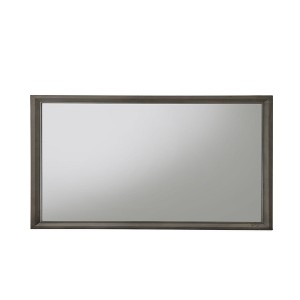 FONTOI Wall Mounted Bathroom Mirror Modern Design Anti Fog Glass and Moisture Resistant Structure for Compact Vanity Spaces, Gray, 1"*45"*35" - 1 of 4
