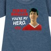 - Ferris Bueller's Day Off - Ferris My Hero Graphic Short Sleeve Fleece Dress - 2 of 4