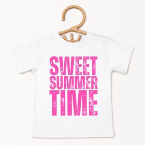 The Juniper Shop Sweet Summer Time Block Distressed Toddler Short Sleeve Tee - 1 of 4