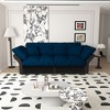 Lycvki 74.8" Queen Pull Out Sofa Bed, 3-in-1 Convertible Sleeper Tufted Sofa with 2 Soft Pillows - 4 of 4