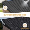 Aoxun Outdoor Storage Shed, Metal Shed with Triple Doors for Backyard, Patio, Lawn - 3 of 4