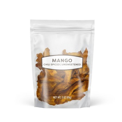 Dried Unsweetened Chili Spiced Mangos - 3oz