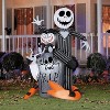 Gemmy Halloween Inflatable Jack O'Lantern with Scary Teddy & Orange Snake - Orange - 2 of 2
