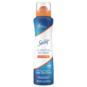 Secret Clinical Antiperspirant Deodorant Dry Spray - Stress Response - 3.8oz - 1 of 4