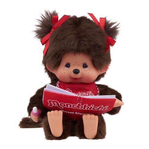 Sekiguchi Monchhichi Sitting Reading Girl Plush Doll Target