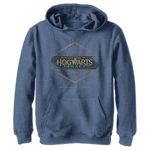 Boy's Hogwarts Legacy Small Art Deco Logo Pull Over Hoodie - 1 of 4