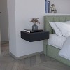 NicBex 15.7 inch Wide Floating Nightstand with 1 Drawer,Modern Wall-Mounted Side Table with Free  Handle Design,Bedside Table for Bedroom,Living Room - 2 of 4