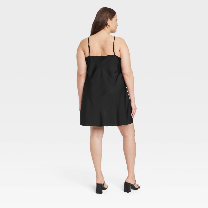 Women's V-Neck Mini Slip Dress - A New Day™, 3 of 11