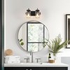 LNC Aries 14-in 2-Lights Black and Mason Jar LED Farmhouse Vanity  Lights - 4 of 4