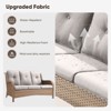 Buenhomino Outdoor Patio Couch Wicker Sofa - 3 Seater Rattan Sofa for Outside Patio Garden with Deep Seating and Olefin Cushions - 4 of 4
