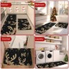 Machine Washable Christmas Holiday Decorative Area Rug Soft Indoor Non Slip Festive Welcome Doormat for Kitchen Bedroom - 4 of 4