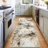 Modern Machine Washable Runner Rug 2x6 Non Slip Carpet Low Pile Marble Abstract Design Rug Ultra Soft Contemporary Rug for Hallway Entryway Kitchen - 4 of 4