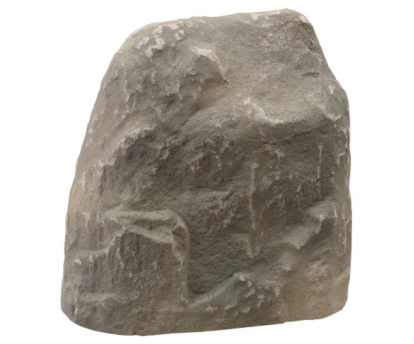 14" Textured Painted Garden Stone - Gray - Emsco