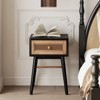 JIONJOY Farmhouse Clean-Lined Nightstand with 1 drawer- Fully Assembled Rustic End Table for Bedroom or Living Room - 2 of 4