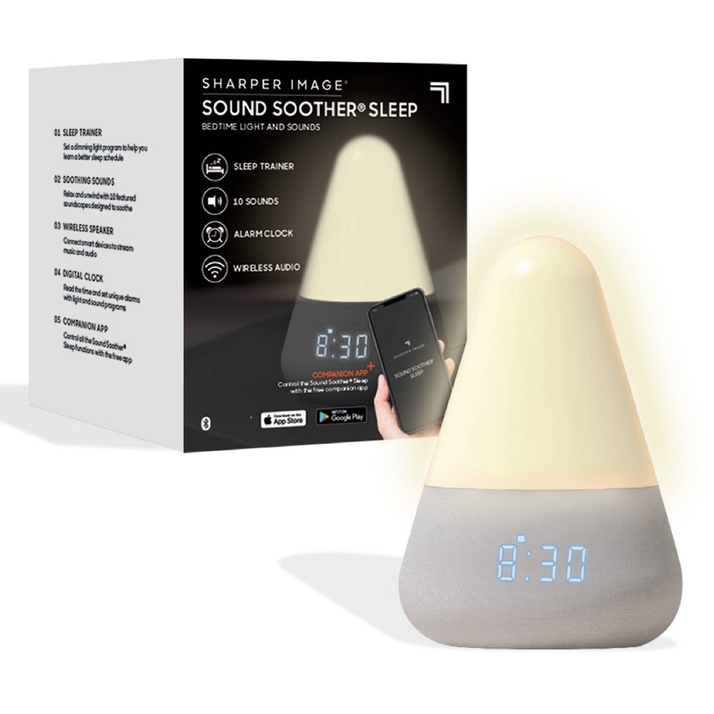 Sharper Image Sleep Soother Bedtime Therapy Light Electric Sound Machine