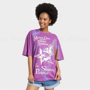Women's Smashing Pumpkins Short Sleeve Oversized Graphic T-Shirt
