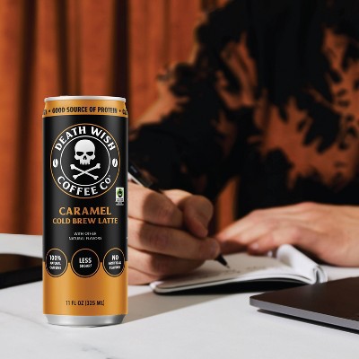 Death Wish Coffee Co Caramel Cold Brew Latte - 11 fl oz